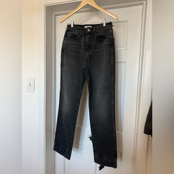 NWT Re/Done Women's Black High-Waisted 70s Cigarette Jeans size 27 - Picture 6 of 7